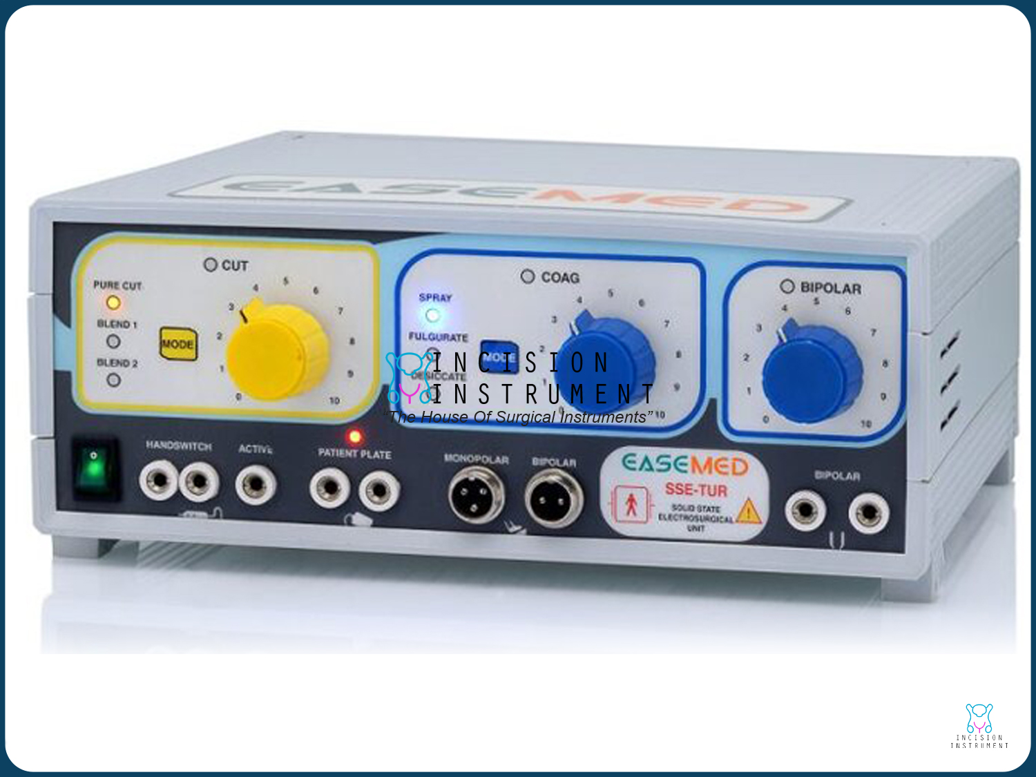 Easemed Cautery Machine – SSE-TUR with microprocessor controls for precise cutting and coagulation in surgeries.