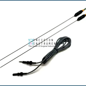 Reusable Laparoscopic Monopolar L-Hook Electrode 5FR 40cm with Cable – CE Certified Hysteroscopy Instrument (2pcs)