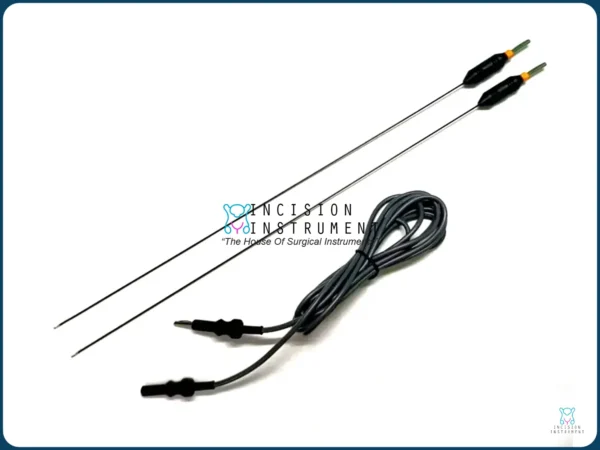 Reusable Laparoscopic Monopolar L-Hook Electrode 5FR 40cm with Cable – CE Certified Hysteroscopy Instrument (2pcs)