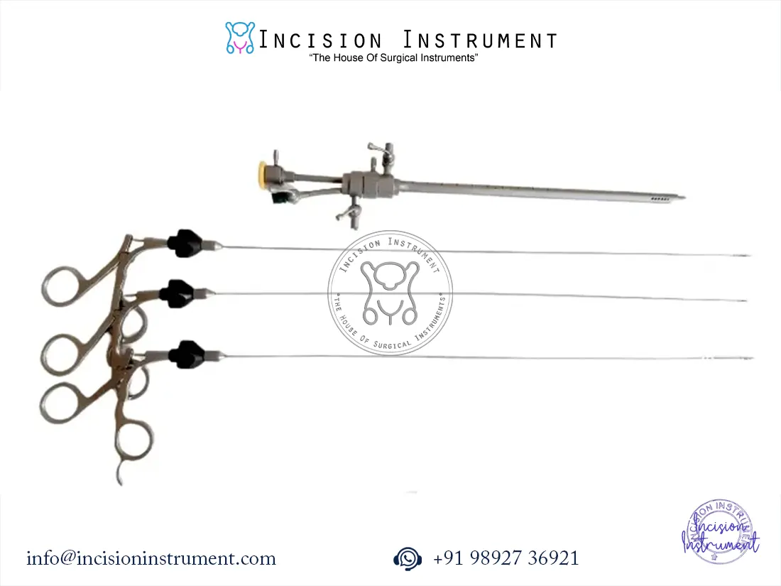 2.9mm Bettocchi Storz type operative hysteroscopy sheath and scissor stainless steel reusable gynecology instrument.