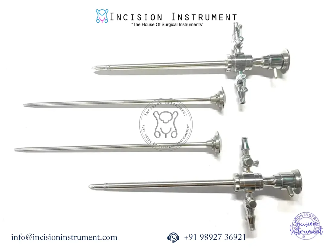 Laparoscopic arthroscopy sheath 4mm stainless steel reusable surgical instrument CE approved for minimally invasive surgery.