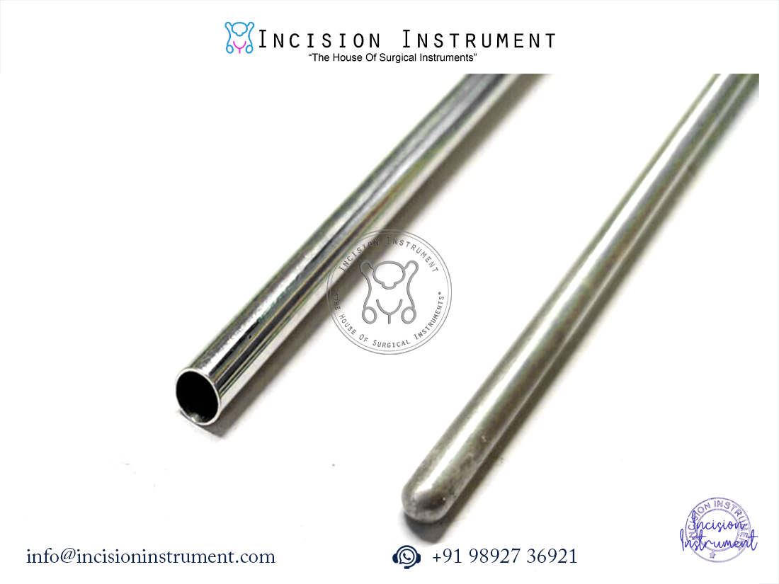 Laparoscopic diagnostic sheath 4mm single channel stainless steel sterile reusable surgical instrument CE certified.