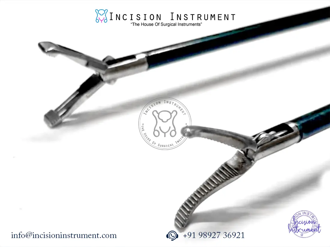 Laparoscopic Maryland grasper 5mm stainless steel reusable surgical instrument for tissue grasping and dissection.