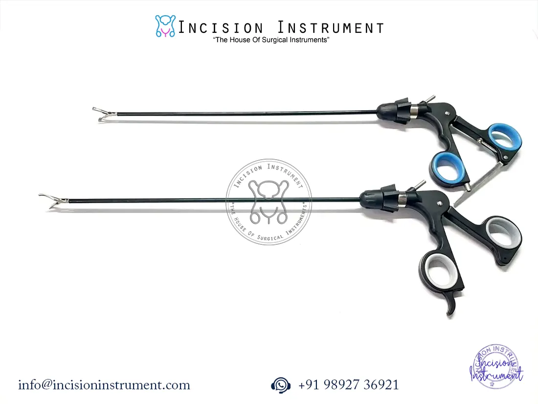 Laparoscopic Maryland grasper 5mm stainless steel reusable surgical instrument for tissue grasping and dissection.