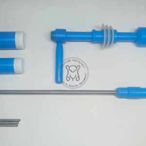 Incision Instrument laparoscopic tool shows a precision medical instrument with ergonomic handle and stainless steel shaft designed for minimally invasive surgical procedures.