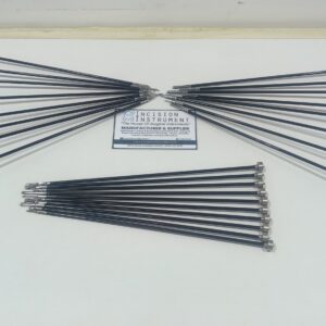 Incision Instrument Laparoscopic 15pcs Grasper Forceps Ring Handle 5mm x 330mm shows a comprehensive set of reusable grasping forceps with ergonomic ring handles and 10 specialized inserts for versatile laparoscopic manipulation.