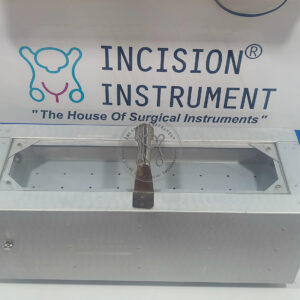 Incision Instrument Laparoscopic 3 layer aluminium formalin chamber shows a durable multi-layer aluminum sterilization chamber with formalin compartments for safe instrument disinfection.