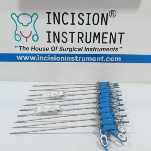Incision Instrument Laparoscopic Bipolar Bissinger Maryland 5mm x 330mm displays a curved Maryland jaw on a reusable bipolar grasper with ergonomic handle visible.