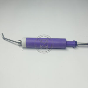 Top best manufacturer laparoscopic Sukhdia manipulator purple reusable from Incision Instrument Mumbai – durable certified device visible with purple-coated adjustable uterine blade, colpotomy ring, and ergonomic handle for precise cervical manipulation.