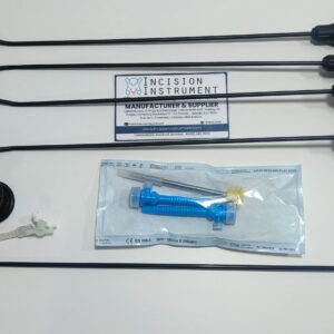 Incision Instrument best laparoscopic SILS port set 5mm x 330mm shows a compact single incision laparoscopic surgery port with multiple access channels and instrument seals for scarless procedures.