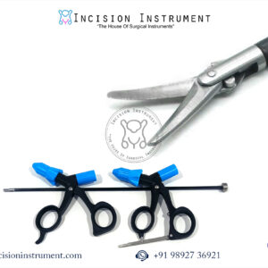 Laparoscopic Curved Scissors 5mm x 330mm CE Certified Stainless Steel Instrument