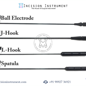 Laparoscopic Monopolar Electrode 5mm x 330mm Ball J L Spatula CE Certified