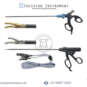 Laparoscopic Shearer Cutter 5mm x 330mm CE Certified Silver Gold Jaw Instrument