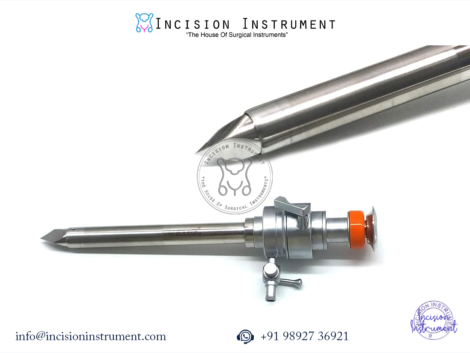 Laparoscopic Trocar Cannula 5mm x 110mm CE Certified Stainless Steel Surgical Instrument