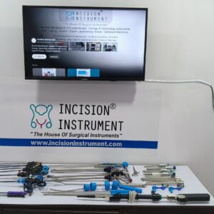 Incision Instrument Laparoscopic Lap Set Grasper Set 5mm x 330mm displays a collection of reusable graspers with ergonomic handles and precise jaws for secure tissue handling in laparoscopic surgeries.