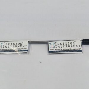 Incision Instrument Laparoscopic Satinsky Clamp shows a durable reusable clamp with curved jaws and ergonomic handle for secure vascular control in laparoscopic surgeries.