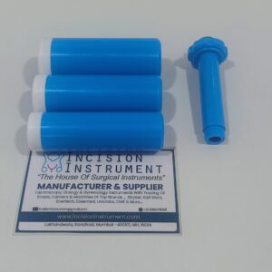 Incision Instrument laparoscopic short length vaginal tube set short medium large shows a set of reusable vaginal tubes in short, medium, and large sizes with tapered tips for gynecological access.