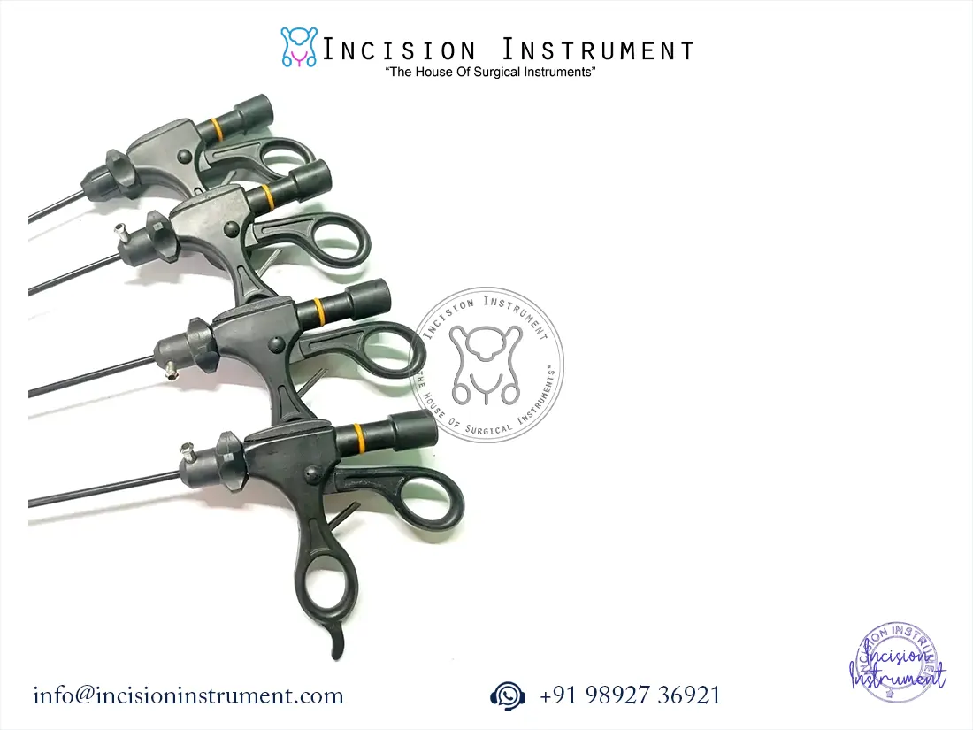 4pc laparoscopic bipolar forceps 5mm stainless steel reusable surgical instrument