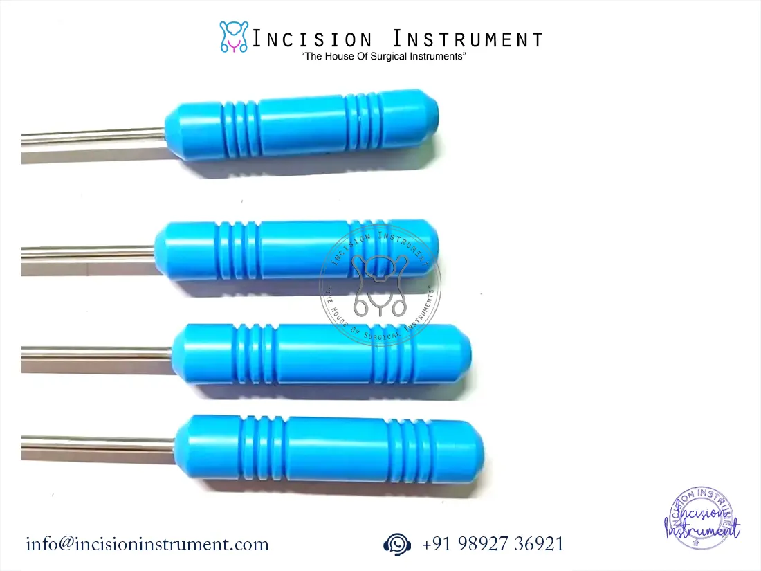 4pc laparoscopic knot pusher 5mm stainless steel reusable surgical instrument