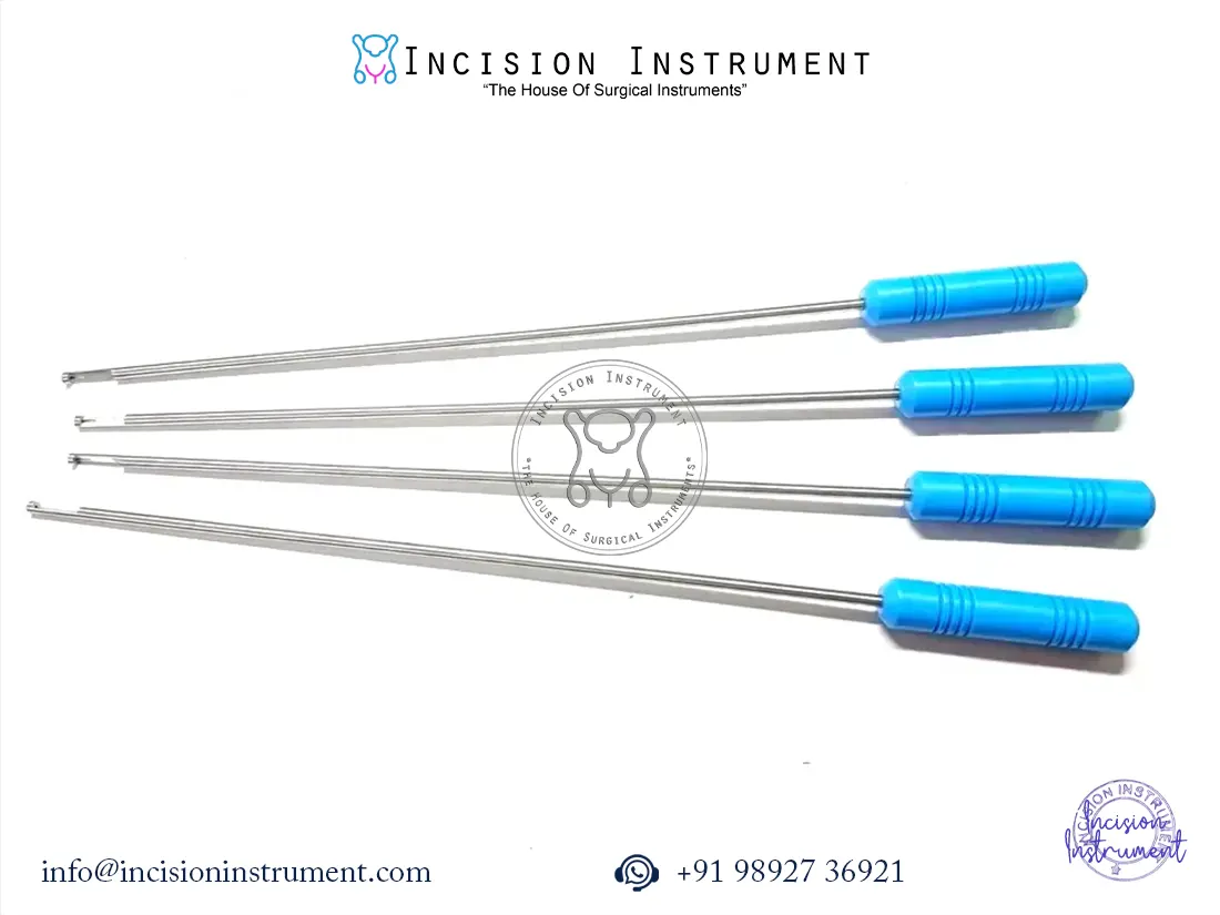 4pc laparoscopic knot pusher cutter 5mm stainless steel surgical instrument