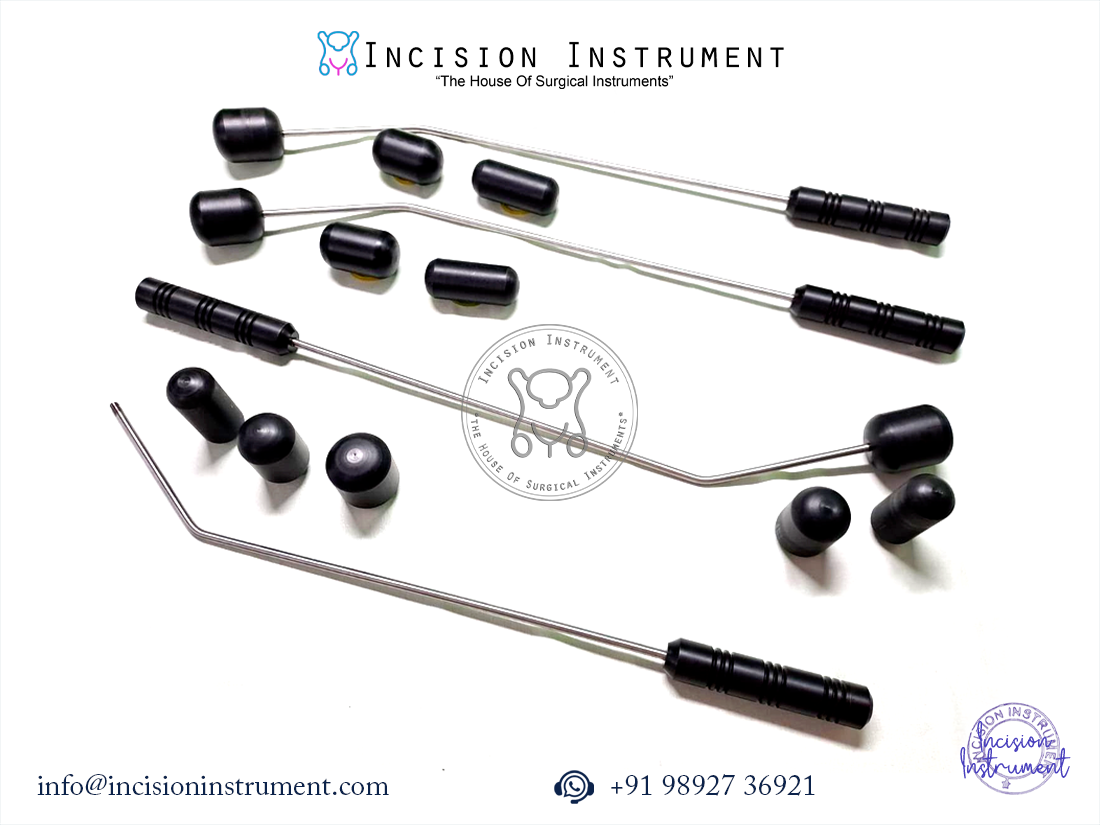 4pc laparoscopic uterine manipulator stainless steel reusable instrument