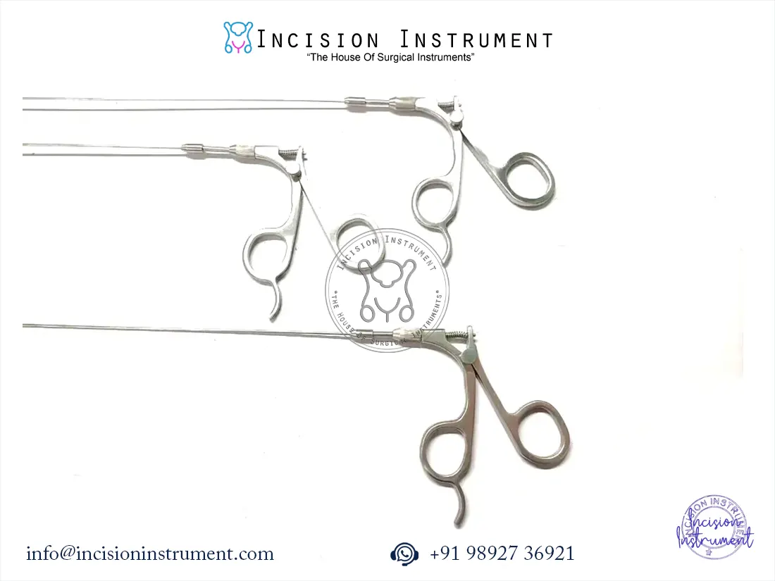 Laparoscopic urology instruments set with flexible grasper 4mm sheath and 30 degree telescope CE certified