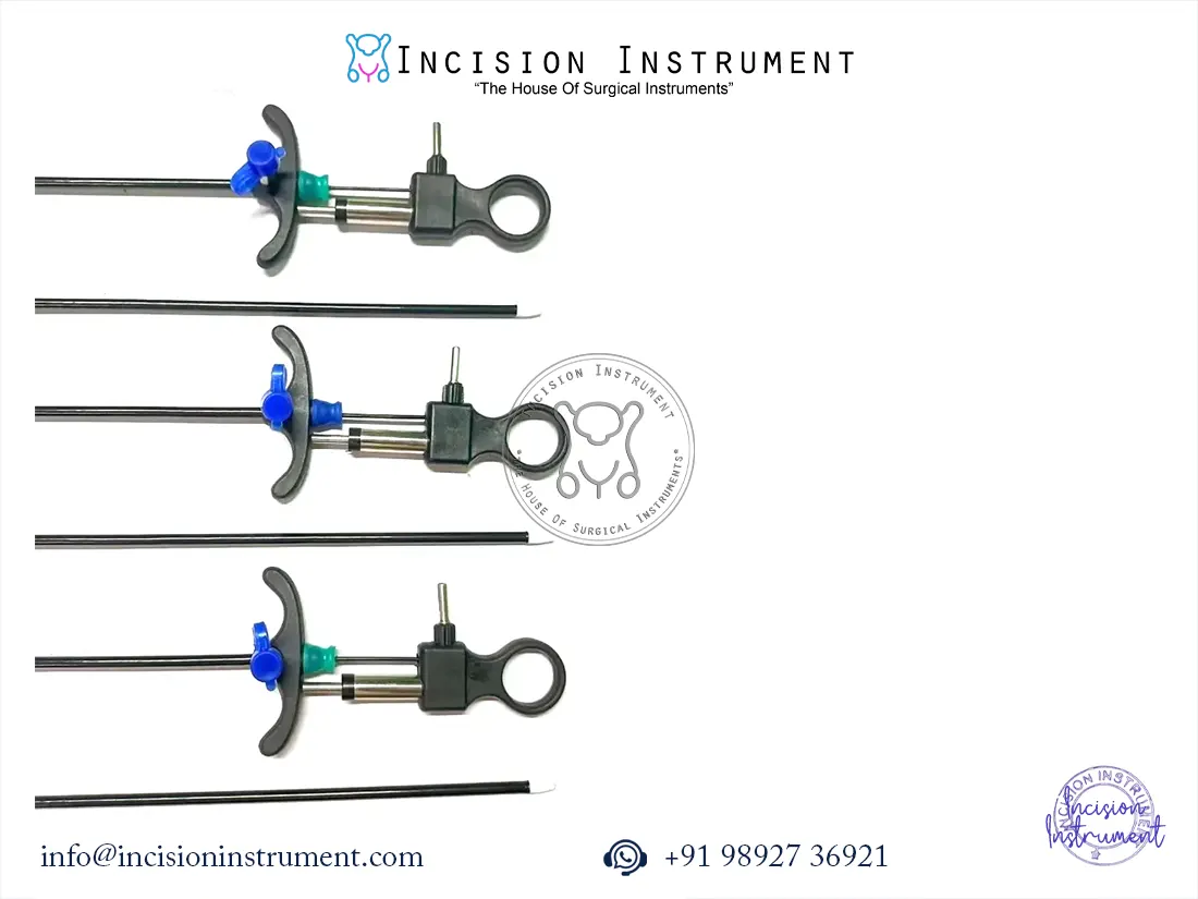 Enhance precision in PCOD (Polycystic Ovary Disease) laparoscopic procedures with the 6Pc Laparoscopic PCOD Needle Set 5mm SS. Crafted from high-quality stainless steel, this CE-approved, reusable surgical instrument set ensures durability, anti-rust performance, and reliable operation for minimally invasive gynecological surgeries. Trusted by top surgeons across India, these needles are designed for ergonomic handling, accurate tissue penetration, and smooth needle deployment, reducing procedure time and improving outcomes. Ideal for laparoscopic ovarian drilling, follicle puncture, and PCOD management, this set is a must-have for gynecology operating rooms seeking precision and safety.