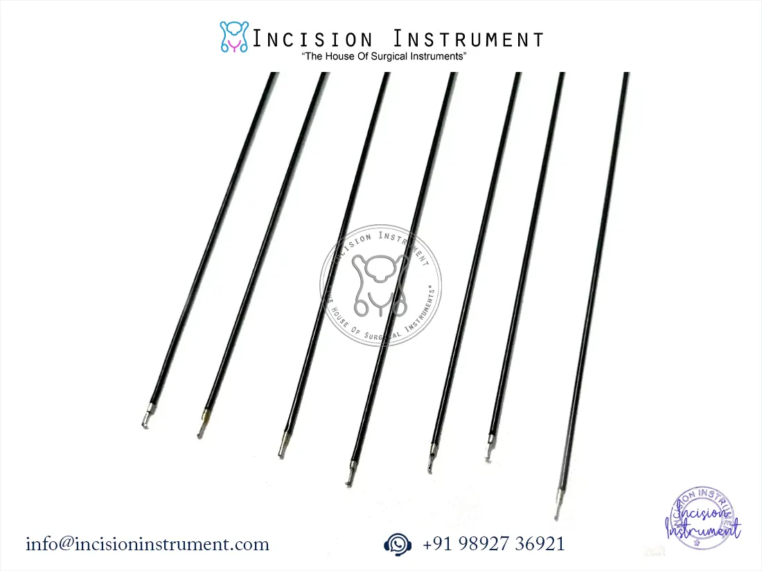 7Pc Laparoscopic Hysteroscopy Monopolar L-Hook 5Fr 40cm Surgical Instrument Set Reusable CE