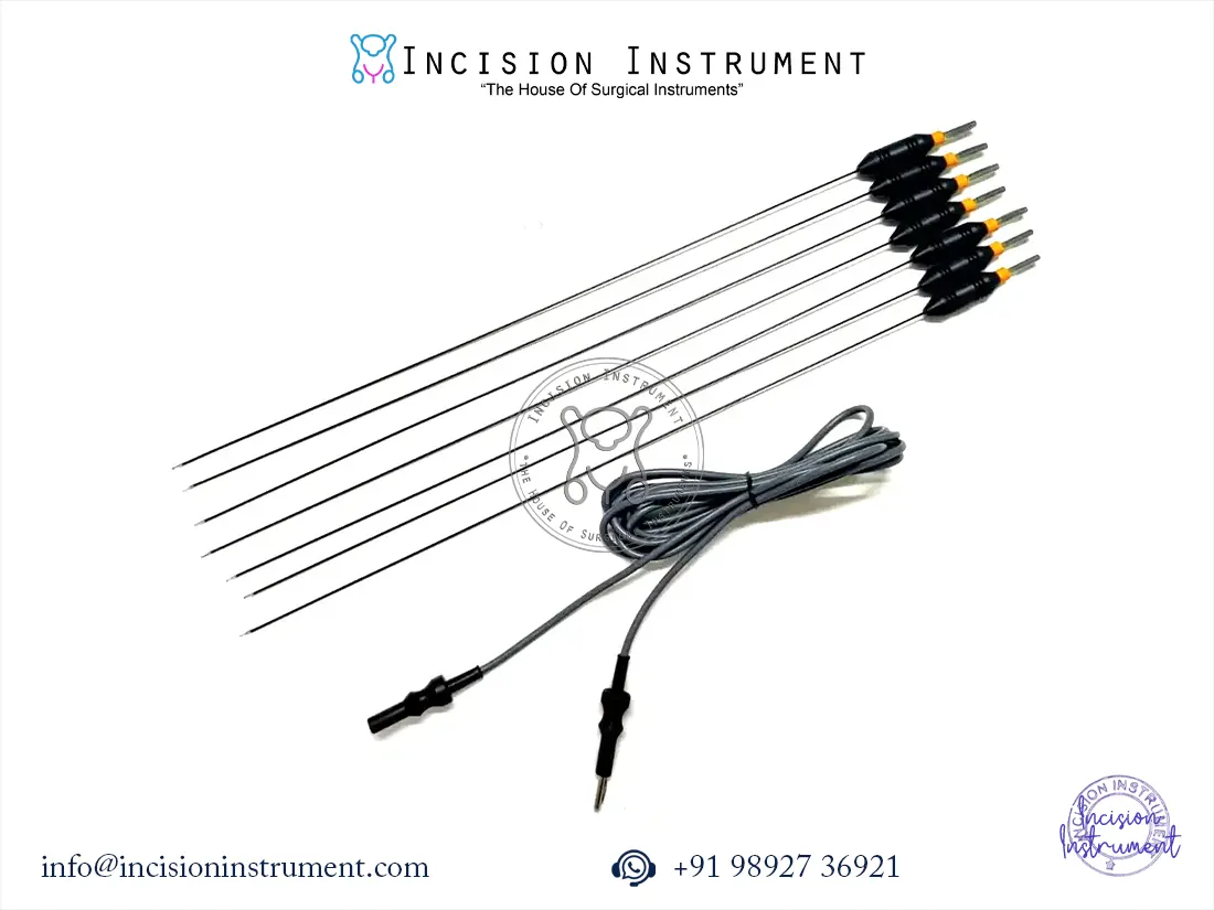 7Pc Laparoscopic Hysteroscopy Monopolar L-Hook 5Fr 40cm Surgical Instrument Set Reusable CE