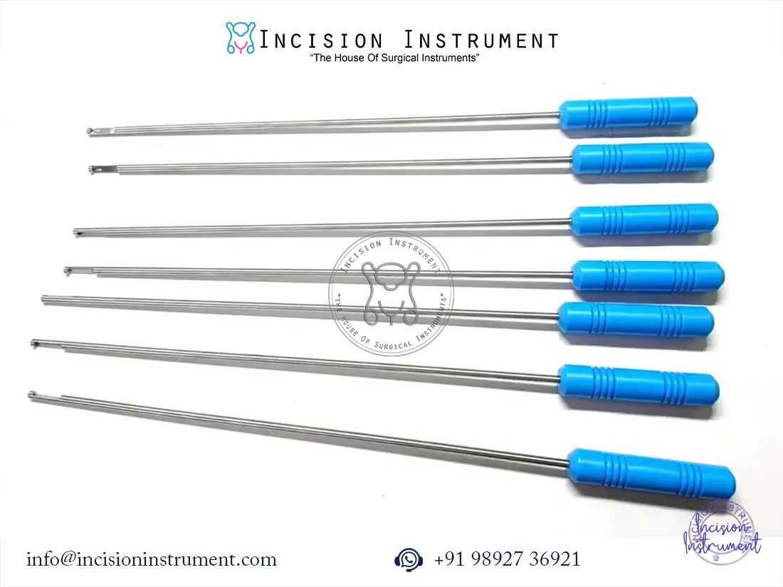 7Pc Laparoscopic Knot Pusher Cutter 5mmx330mm SS Surgical Instrument CE