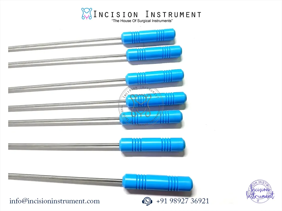 7Pc Laparoscopic Knot Pusher Cutter 5mmx330mm SS Surgical Instrument CE