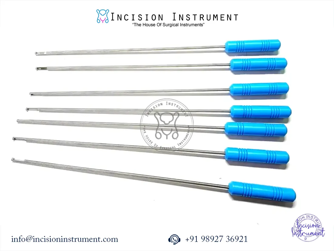 7Pc Laparoscopic Knot Pusher Cutter 5mmx330mm SS Surgical Instrument CE