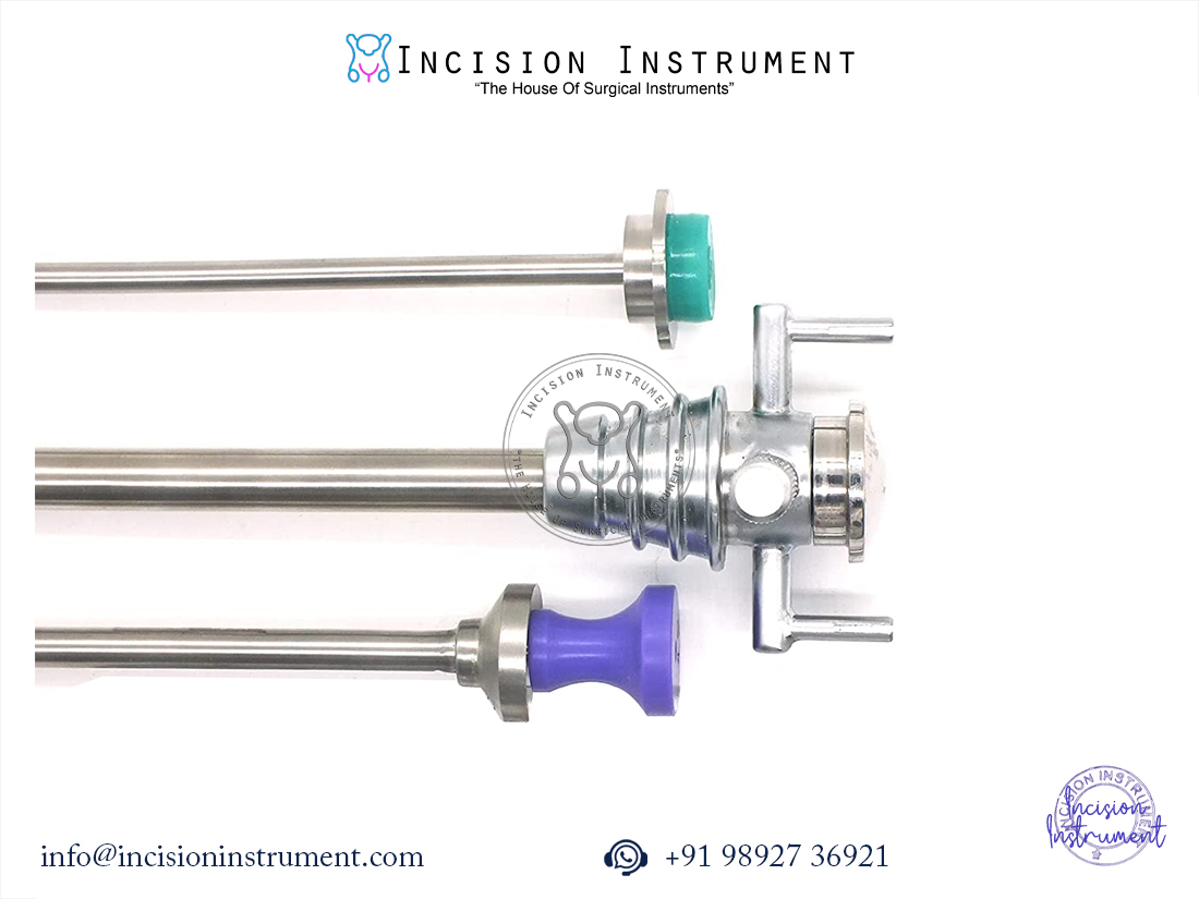Laparoscopic 16mm SPC and 10mm Hasson trocar with reducer surgical set