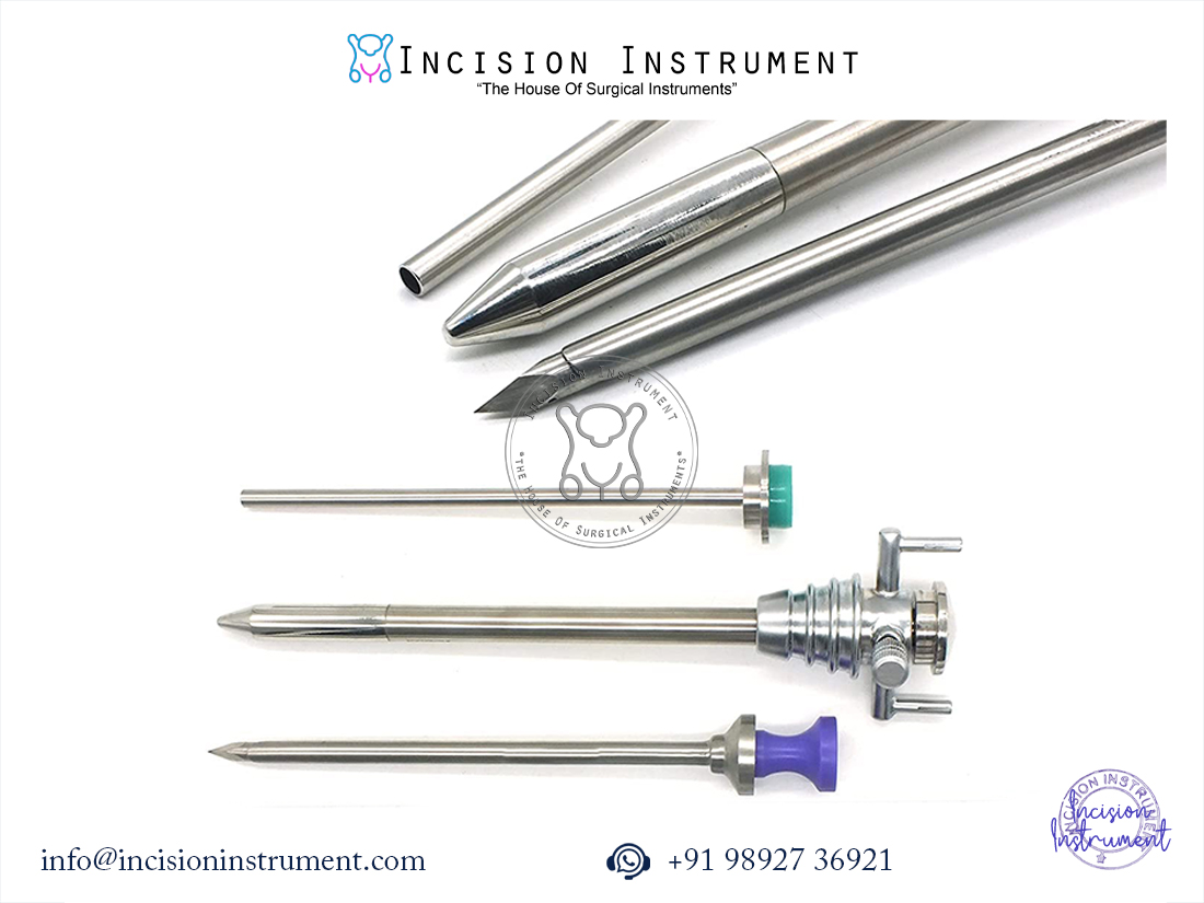 Laparoscopic 16mm SPC and 10mm Hasson trocar with reducer surgical set