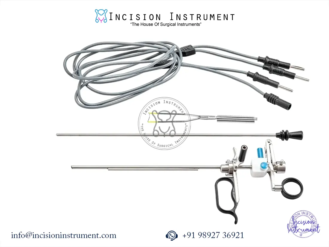 Cystoscopy monopolar bipolar passive working element for 4mm endoscope