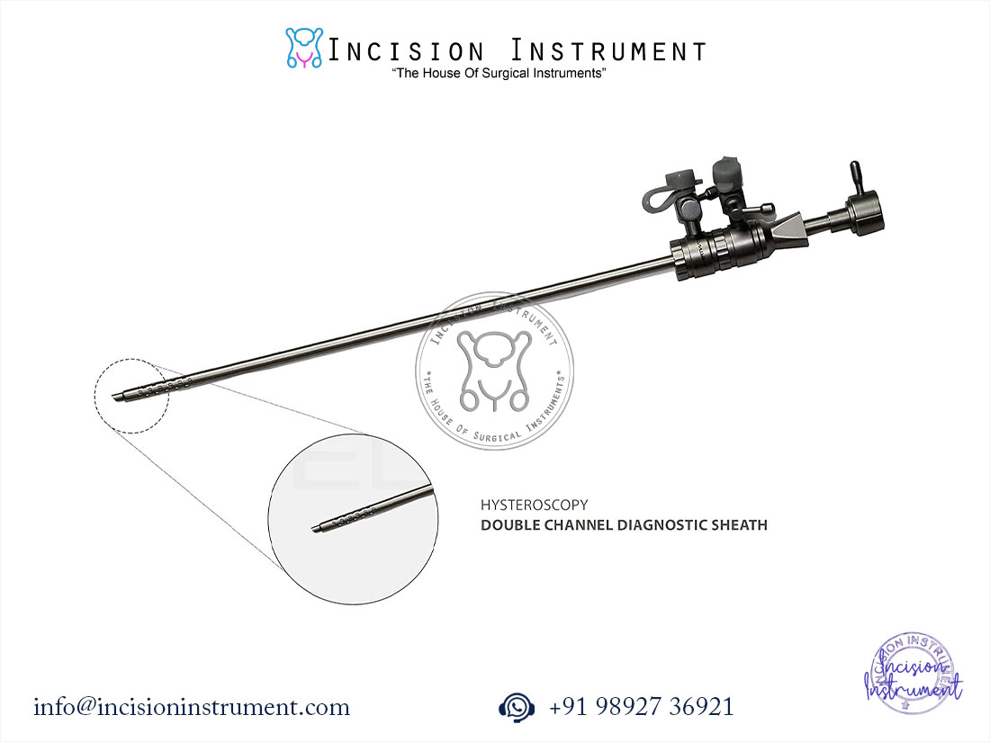 Hysteroscope diagnostic sheath 2.9mm double channel Bettocchi