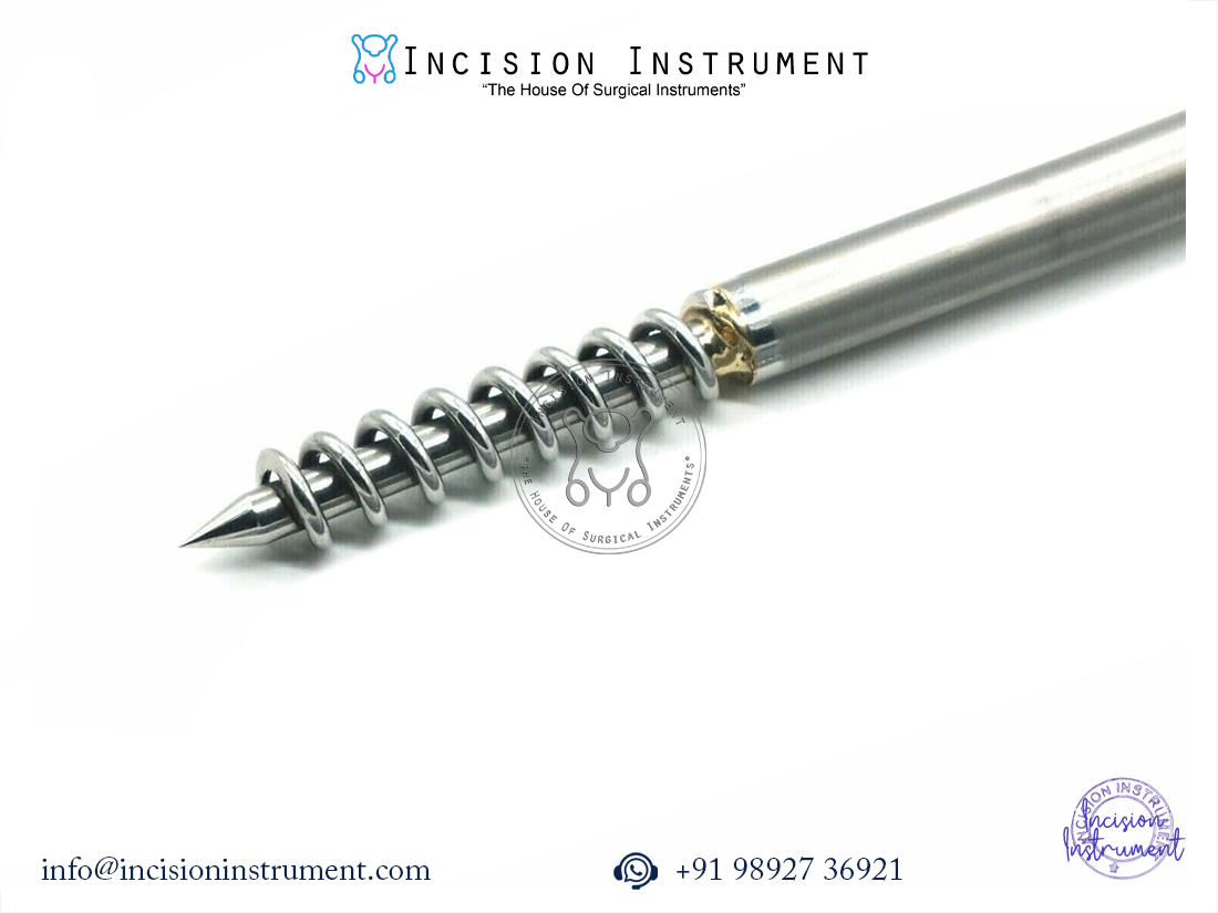 Laparoscopic 10mm Moyama screw with needle SS instrument