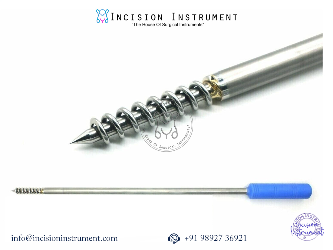 Laparoscopic 10mm Moyama screw with needle SS instrument