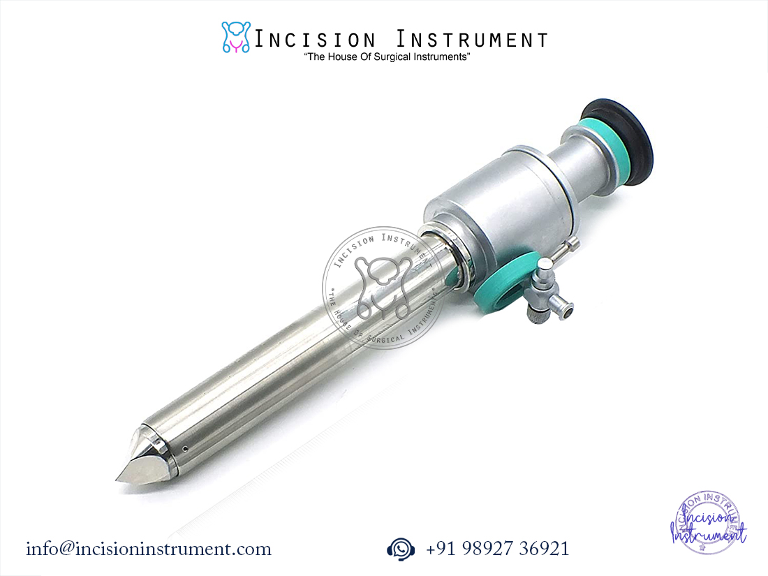 Laparoscopic 20mm pyramidal tip trocar cannula stainless steel surgical instrument