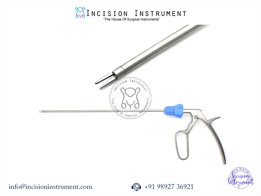 Laparoscopic 5mm clip applicator with 5mm and 10mm pyramid trocar surgical set