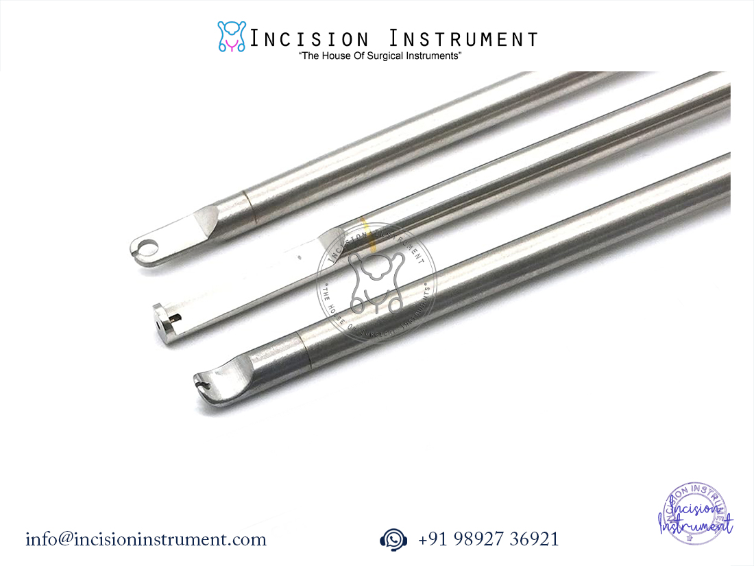 The Laparoscopic 5mm Knot Pusher Set of 3 includes Hook Type, L-Type, and Spoon Type Knot Pushers, designed for precise and secure knot advancement during laparoscopic suturing procedures. This versatile set allows surgeons to choose the most suitable knot pusher based on surgical technique and operative field requirements. Manufactured from premium medical-grade stainless steel, each instrument offers excellent durability, corrosion resistance, and smooth performance. The 5mm diameter ensures compatibility with standard laparoscopic ports, while the ergonomic design provides enhanced control and accuracy during minimally invasive surgery. This CE-certified laparoscopic knot pusher set is fully reusable and autoclavable, ensuring long service life and cost-effective use. Trusted by surgeons across India, it is supplied by a top manufacturer and supplier in Mumbai, serving hospitals, surgical centers, and laparoscopic clinics across Pan India. Ideal for general surgery, gynecology, and advanced laparoscopy, this set is an essential addition to any minimally invasive surgical instrument tray.