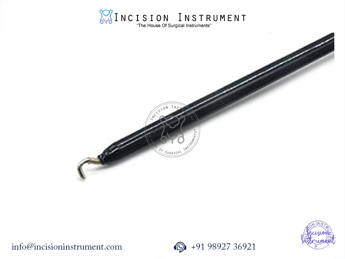 Laparoscopic 5mm monopolar hook with monopolar cable