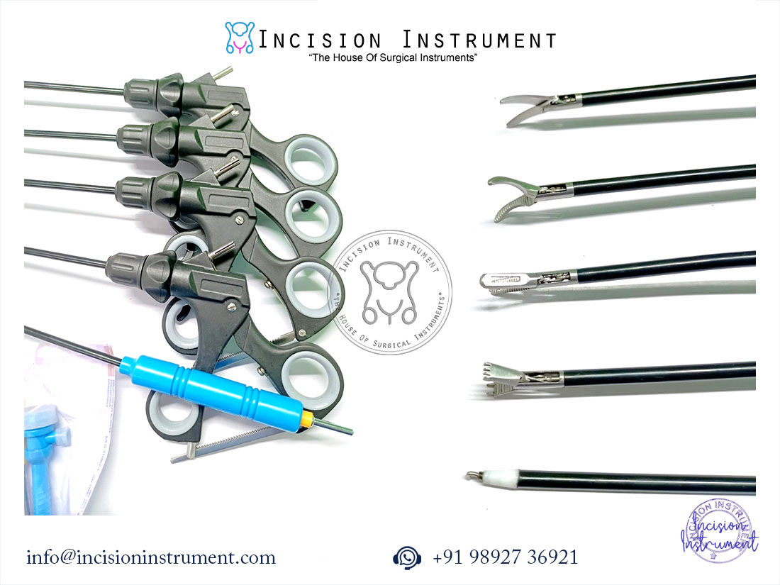 Laparoscopic 5mm 330mm SILS port stainless steel instrument