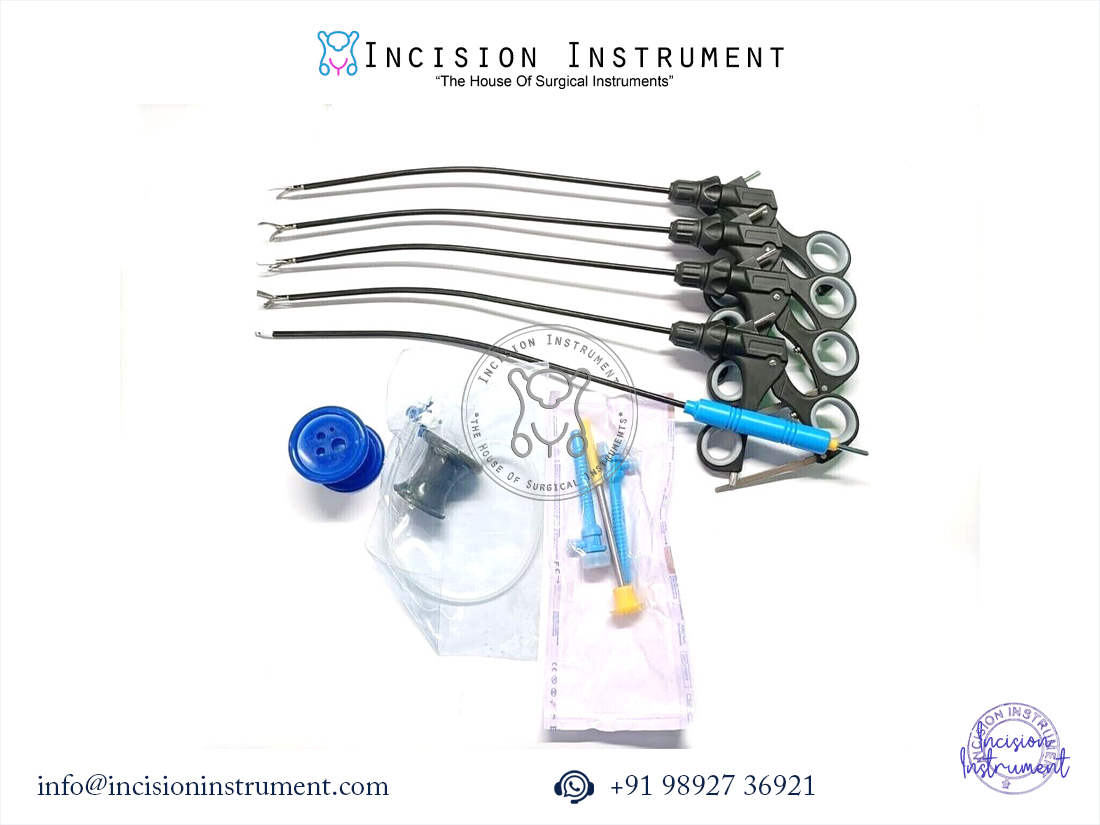 Laparoscopic 5mm 330mm SILS port stainless steel instrument