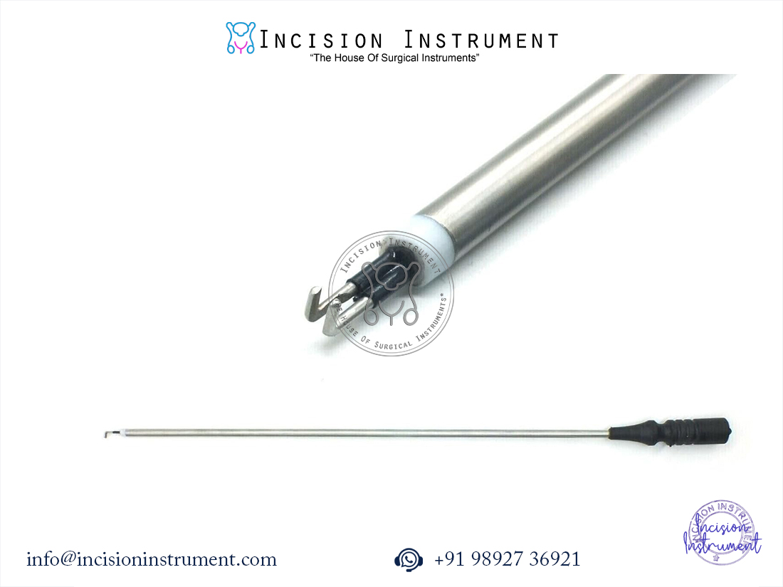 Laparoscopic bipolar hook 5mm with bipolar cable instrument