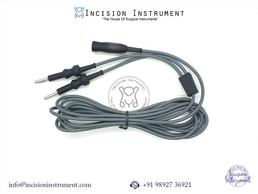 Laparoscopic bipolar hook 5mm with bipolar cable instrument