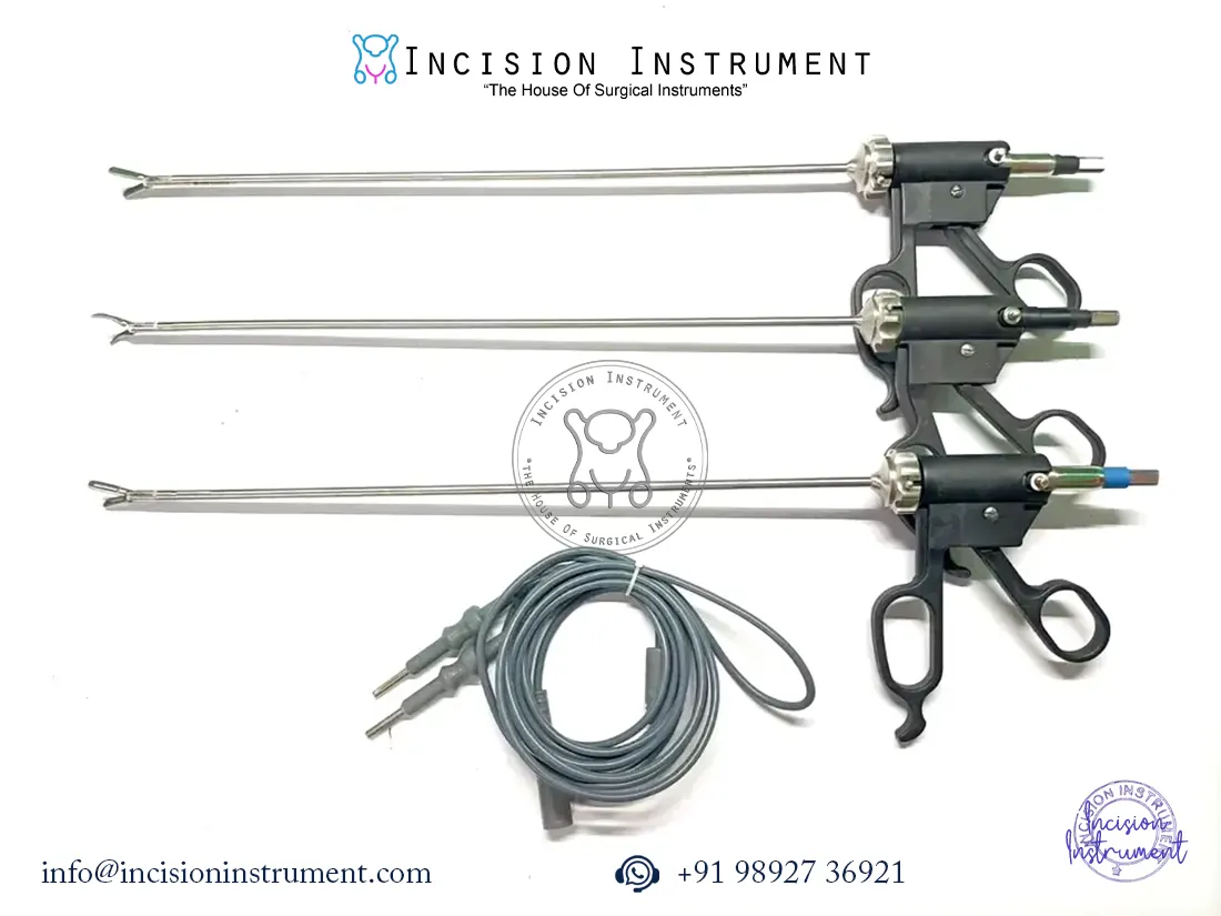 Laparoscopic bipolar Maryland Bissinger Roby forceps 5mm instrument