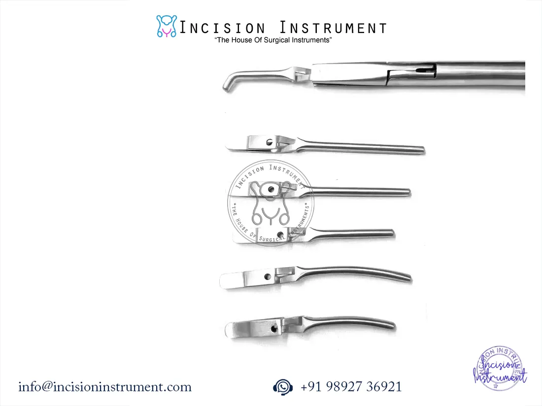 Laparoscopic bulldog clamp 10mm with stainless steel clips