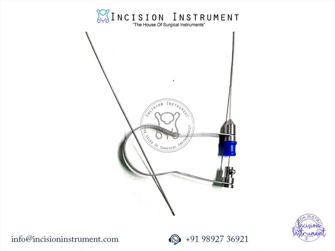 Laparoscopic flexible biprong 4Fr 60cm stainless steel reusable surgical instrument