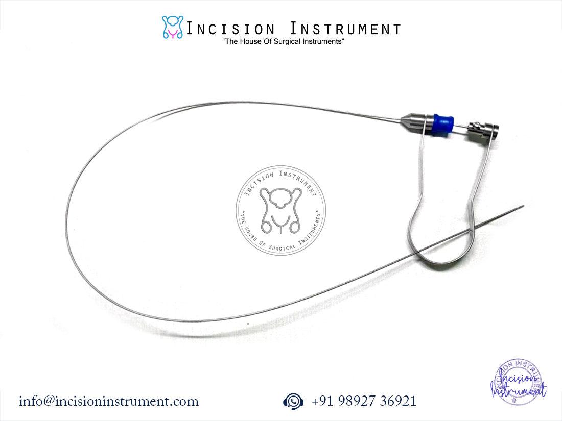 Laparoscopic flexible biprong 4Fr 60cm stainless steel reusable surgical instrument